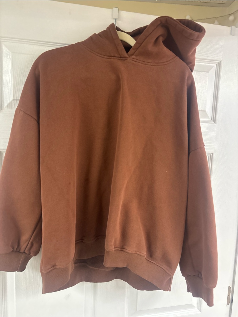 Rust Brown Oversized Hoodie